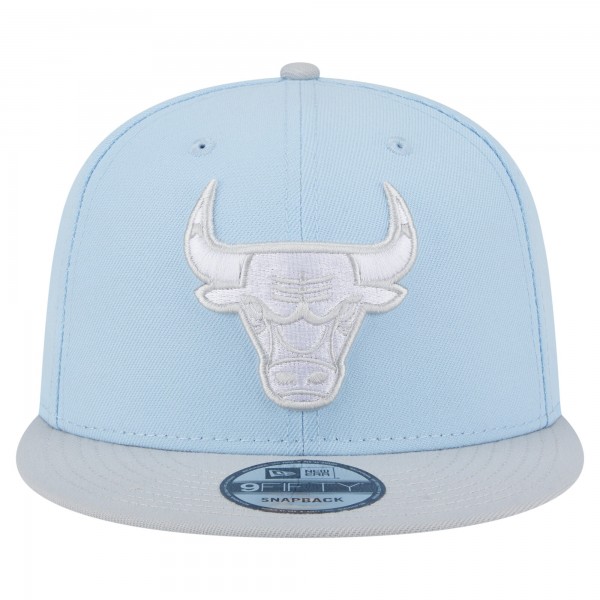 Бейсболка Chicago Bulls New Era Light Blue/Gray Color Pack 2-Tone 9FIFTY