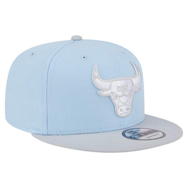 Бейсболка Chicago Bulls New Era Light Blue/Gray Color Pack 2-Tone 9FIFTY