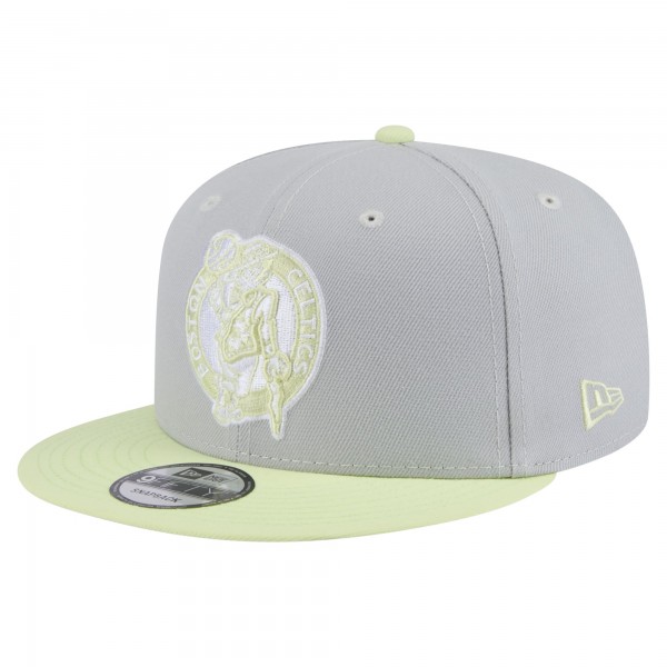 Бейсболка Boston Celtics New Era Gray/Light Green Color Pack Two-Tone 9FIFTY Snapback