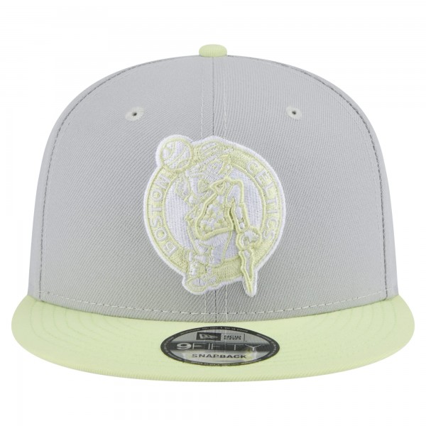 Бейсболка Boston Celtics New Era Gray/Light Green Color Pack Two-Tone 9FIFTY Snapback