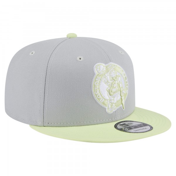 Бейсболка Boston Celtics New Era Gray/Light Green Color Pack Two-Tone 9FIFTY Snapback