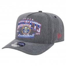 Бейсболка Denver Nuggets New Era Charcoal Throwback Washed Pre-Curved 9FIFTY