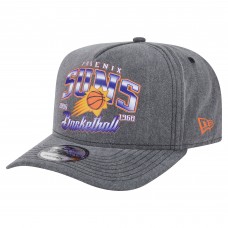 Бейсболка Phoenix Suns New Era Charcoal Throwback Washed Pre-Curved 9FIFTY