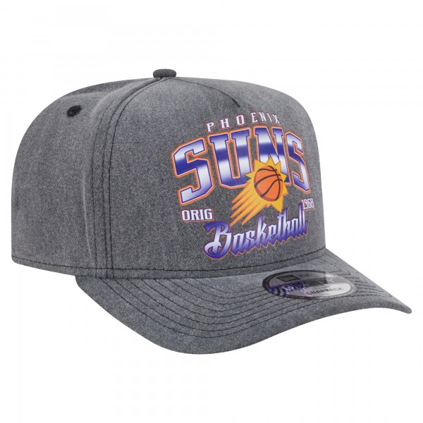Бейсболка Phoenix Suns New Era Charcoal Throwback Washed Pre-Curved 9FIFTY