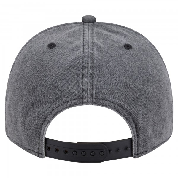 Бейсболка Milwaukee Bucks New Era Charcoal Throwback Washed Pre-Curved 9FIFTY