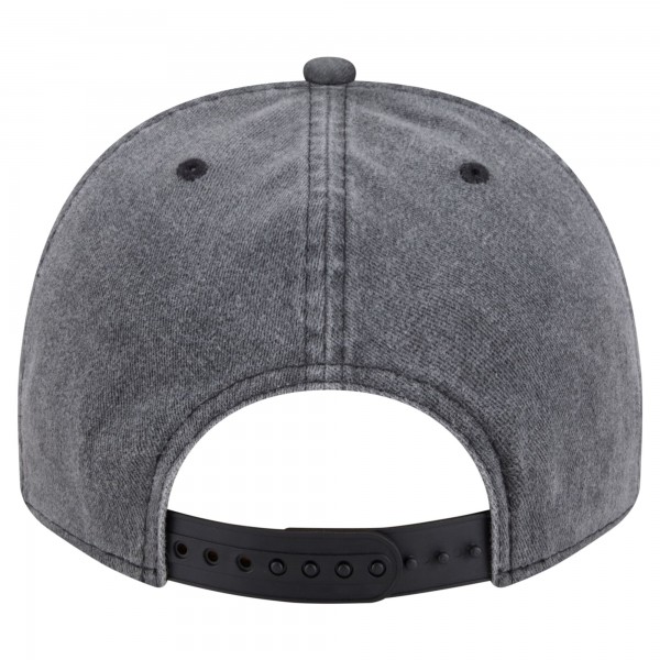 Бейсболка Miami Heat New Era Charcoal Throwback Washed Pre-Curved 9FIFTY