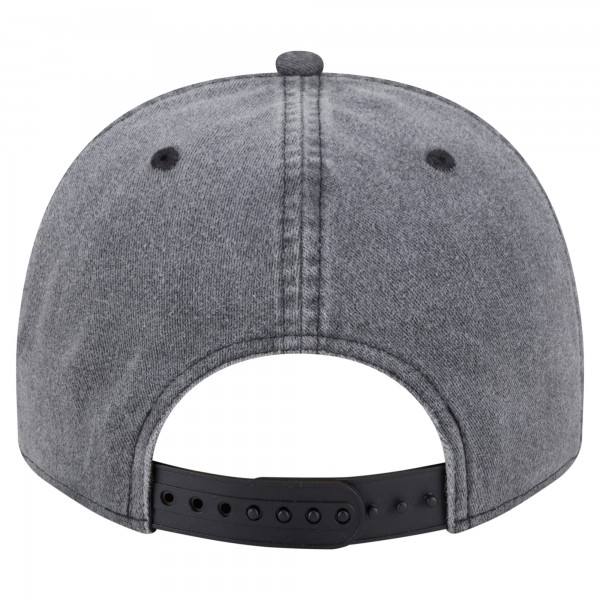 Бейсболка Boston Celtics New Era Charcoal Throwback Washed Pre-Curved 9FIFTY Snapback