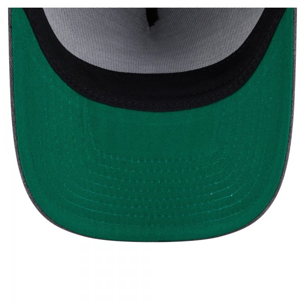 Бейсболка Boston Celtics New Era Charcoal Throwback Washed Pre-Curved 9FIFTY Snapback