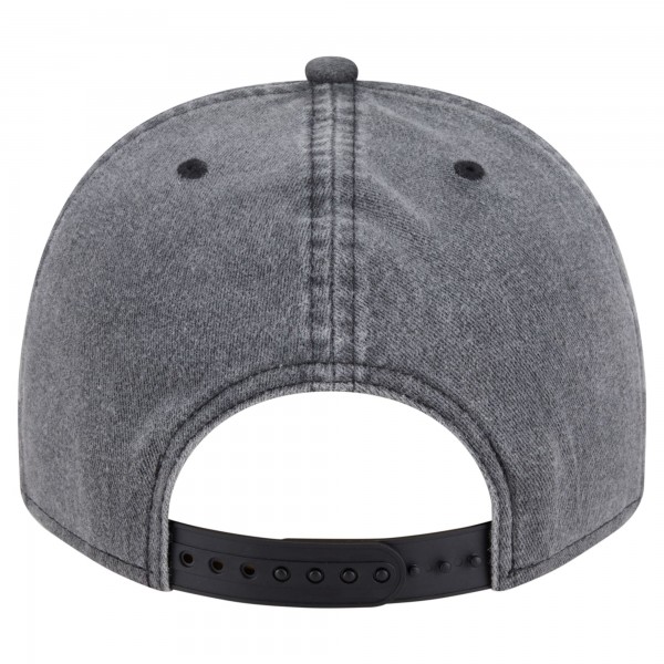 Бейсболка Chicago Bulls New Era Charcoal Throwback Washed Pre-Curved 9FIFTY