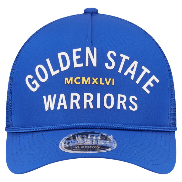 Бейсболка Golden State Warriors New Era Royal Minimalist 9FORTY M-Crown