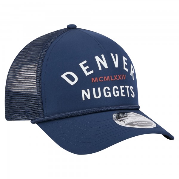 Бейсболка Denver Nuggets New Era Navy Minimalist 9FORTY M-Crown