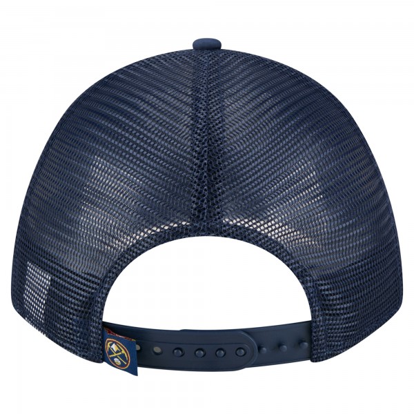 Бейсболка Denver Nuggets New Era Navy Minimalist 9FORTY M-Crown