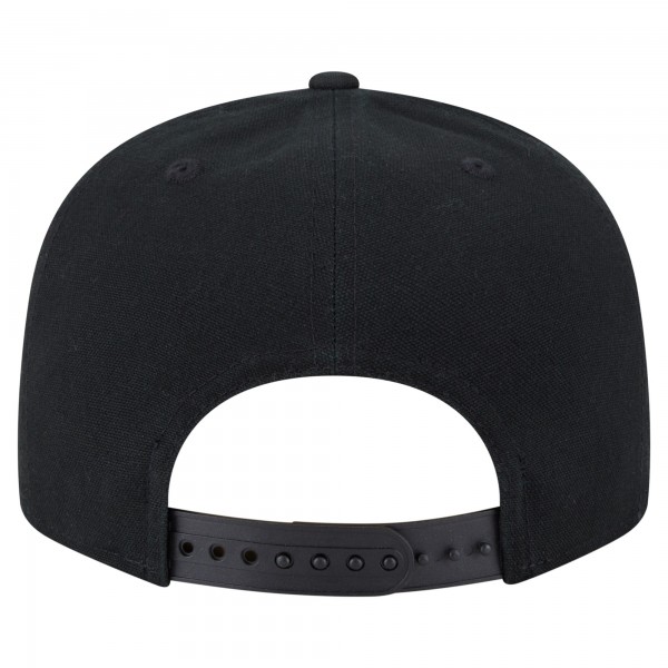 Бейсболка Los Angeles Lakers New Era Black Adventure Canvas Split Panel 9FIFTY Snapback