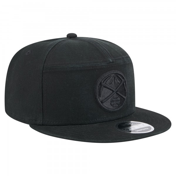 Бейсболка Denver Nuggets New Era Black Adventure Canvas Split Panel 9FIFTY