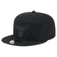 Бейсболка Chicago Bulls New Era Black Adventure Canvas Split Panel 9FIFTY