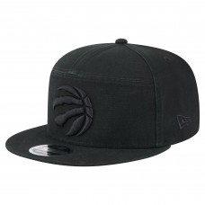 Бейсболка Toronto Raptors New Era Black Adventure Canvas Split Panel 9FIFTY