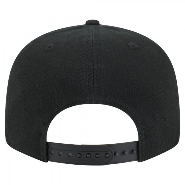 Бейсболка Philadelphia 76ers New Era Black Adventure Canvas Split Panel 9FIFTY Snapback