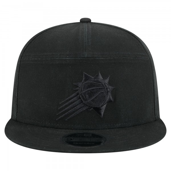 Бейсболка Phoenix Suns New Era Black Adventure Canvas Split Panel 9FIFTY
