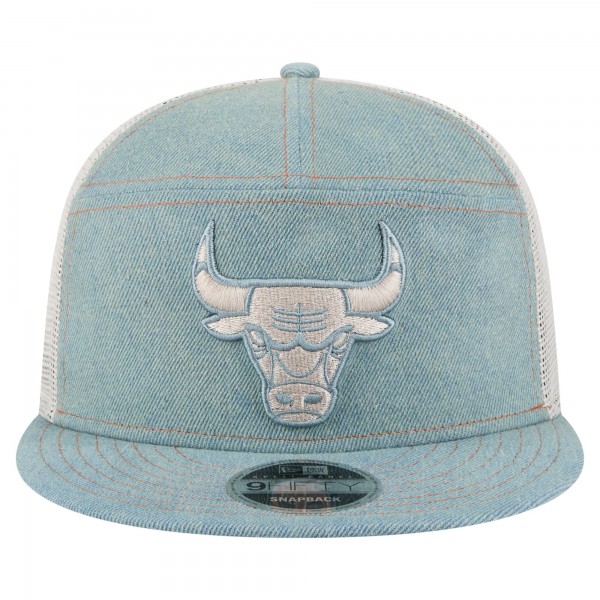 Бейсболка Chicago Bulls New Era Adventure Denim Split Panel 9FIFTY