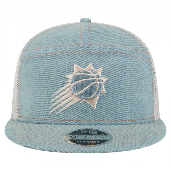 Бейсболка Phoenix Suns New Era Adventure Denim Split Panel 9FIFTY