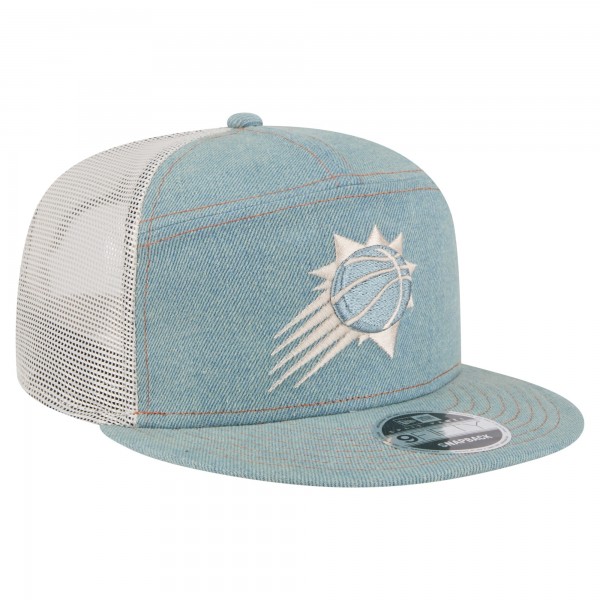 Бейсболка Phoenix Suns New Era Adventure Denim Split Panel 9FIFTY