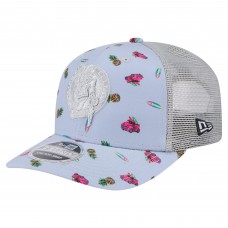 Бейсболка Boston Celtics New Era Light Blue/Gray Adventure Aloha Pattern 9SEVENTY Stretch-Snap