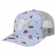 Бейсболка Chicago Bulls New Era Light Blue/Gray Adventure Aloha Pattern 9SEVENTY