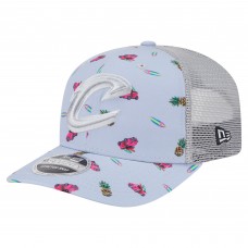 Бейсболка Cleveland Cavaliers New Era Light Blue/Gray Adventure Aloha Pattern 9SEVENTY Stretch-Snap