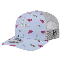 Бейсболка Houston Rockets New Era Light Blue/Gray Adventure Aloha Pattern 9SEVENTY