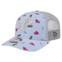 Бейсболка Miami Heat New Era Light Blue/Gray Adventure Aloha Pattern 9SEVENTY