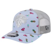 Бейсболка New York Knicks New Era Light Blue/Gray Adventure Aloha Pattern 9SEVENTY Stretch-Snap