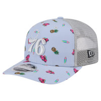 Бейсболка Philadelphia 76ers New Era Light Blue/Gray Adventure Aloha Pattern 9SEVENTY Stretch-Snap
