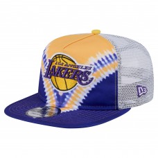 Los Angeles Lakers New Era Purple/Gold Throwback Dye Golfer Snapback Hat