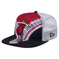 Бейсболка Miami Heat New Era Black/Red Throwback Dye Golfer