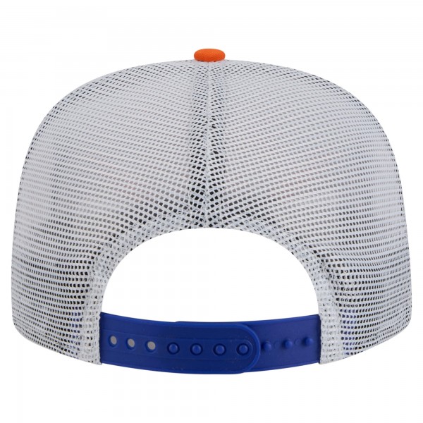 New York Knicks New Era Blue/Orange Throwback Dye Golfer Snapback Hat