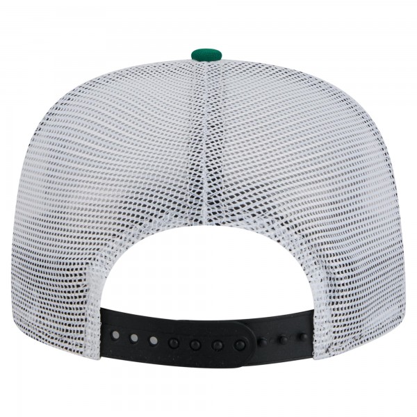 Boston Celtics New Era Black/Kelly Green Throwback Dye Golfer Snapback Hat