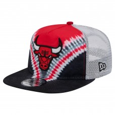 Бейсболка Chicago Bulls New Era Black/Red Throwback Dye Golfer