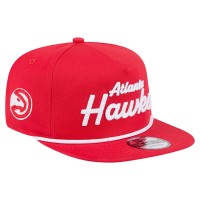 Бейсболка Atlanta Hawks New Era Red Team Text Golfer