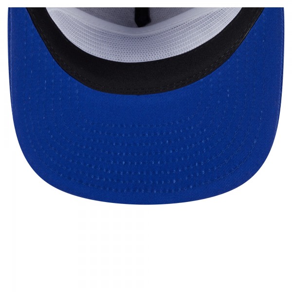 Golden State Warriors New Era Royal Team Text Golfer Snapback Hat