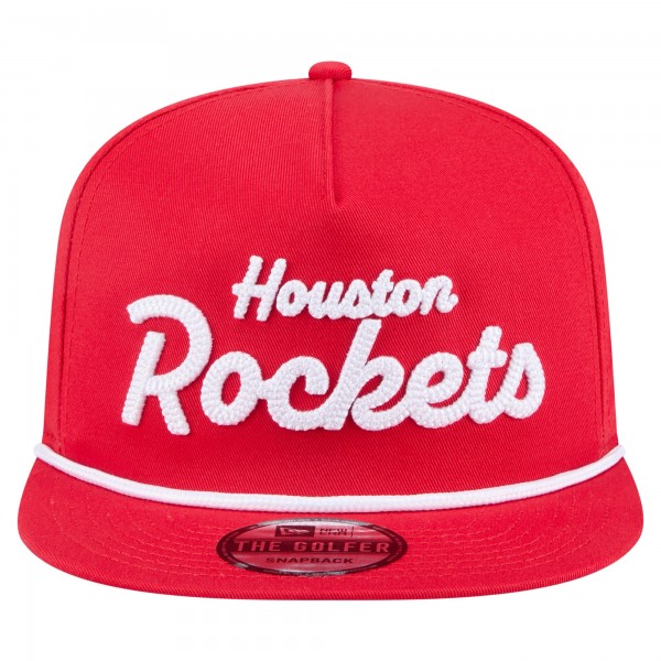 Бейсболка Houston Rockets New Era Red Team Text Golfer