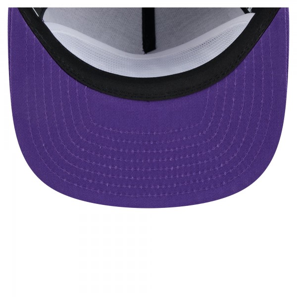 Los Angeles Lakers New Era Purple Team Text Golfer Snapback Hat