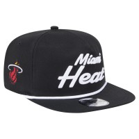 Бейсболка Miami Heat New Era Black Team Text Golfer