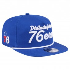 Philadelphia 76ers New Era Royal Team Text Golfer Snapback Hat