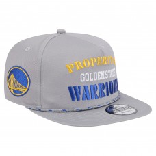 Бейсболка Golden State Warriors New Era Gray Throwback Property Of Golfer