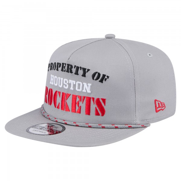 Бейсболка Houston Rockets New Era Gray Throwback Property Of Golfer