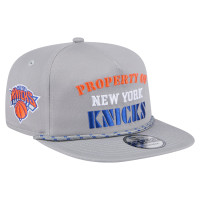 New York Knicks New Era Gray Throwback Property Of Golfer Snapback Hat
