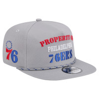 Бейсболка Philadelphia 76ers New Era Gray Throwback Property Of Golfer