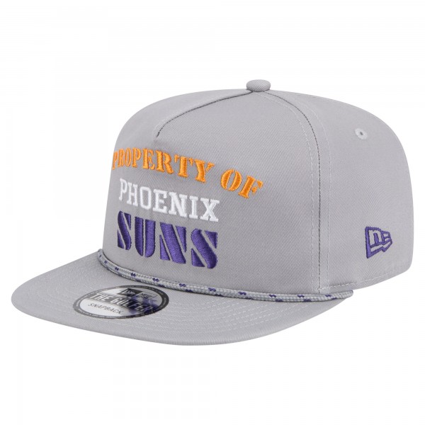 Бейсболка Phoenix Suns New Era Gray Throwback Property Of Golfer