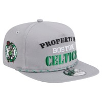 Boston Celtics New Era Gray Throwback Property Of Golfer Snapback Hat