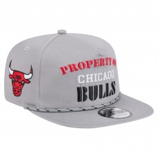 Бейсболка Chicago Bulls New Era Gray Throwback Property Of Golfer